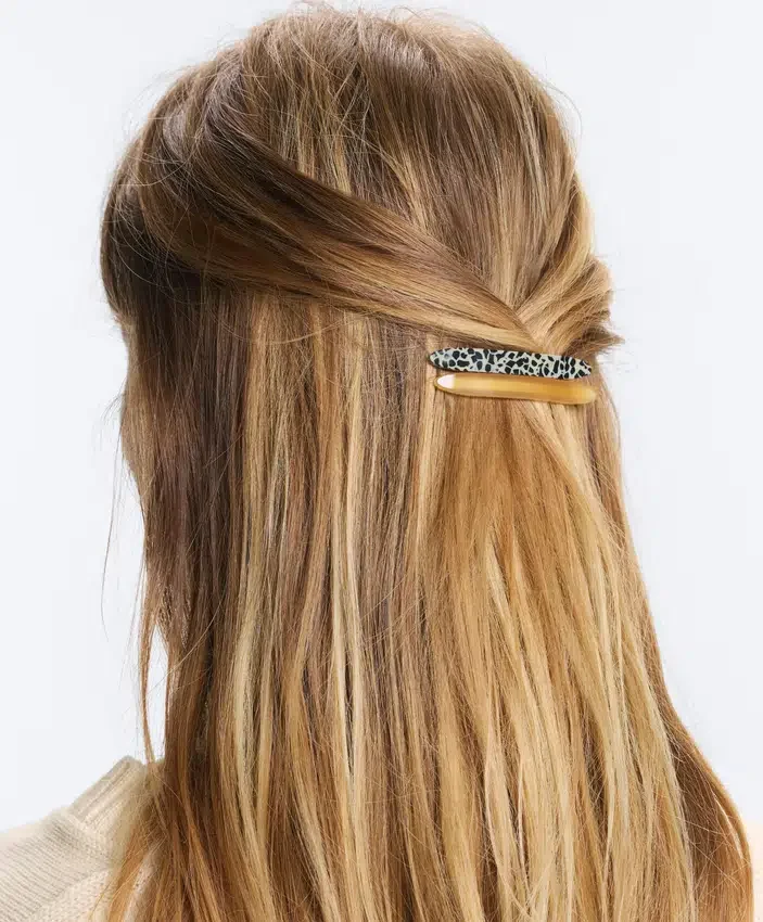 2 fermagli per capelli stampati 2 fermagli per capelli stampati