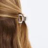 2 mini fermagli per capelli con bordino 2 mini fermagli per capelli con bordino
