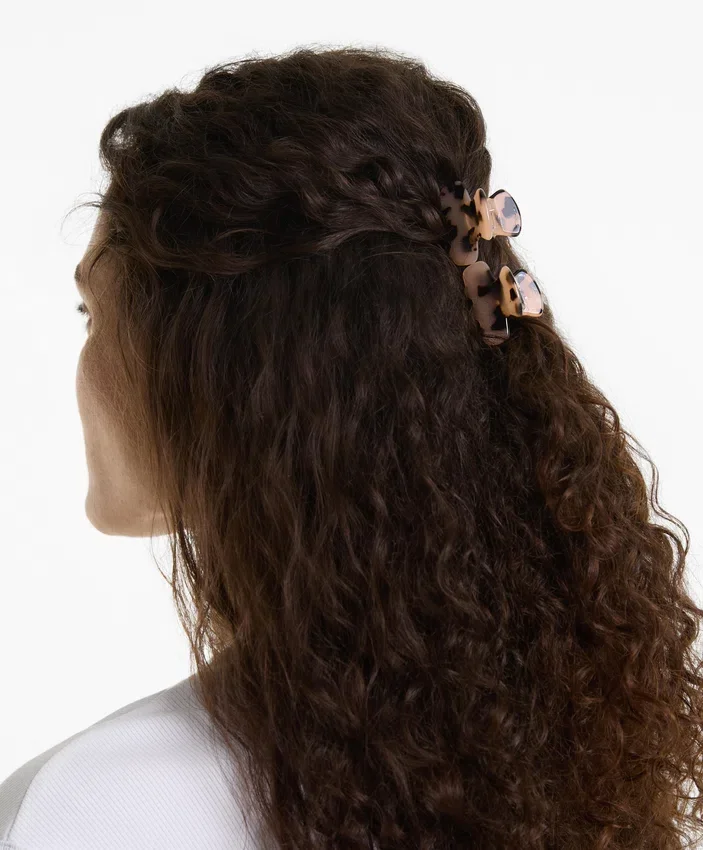 2 mini fermagli per capelli in finta tartaruga 2 mini fermagli per capelli in finta tartaruga
