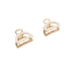 2 mini fermagli per capelli metallizzati