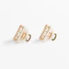 2 mini fermagli per capelli metallizzati