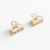 2 mini fermagli per capelli metallizzati