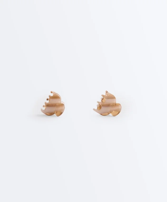 2 mini fermagli per capelli stampati 2 mini fermagli per capelli stampati