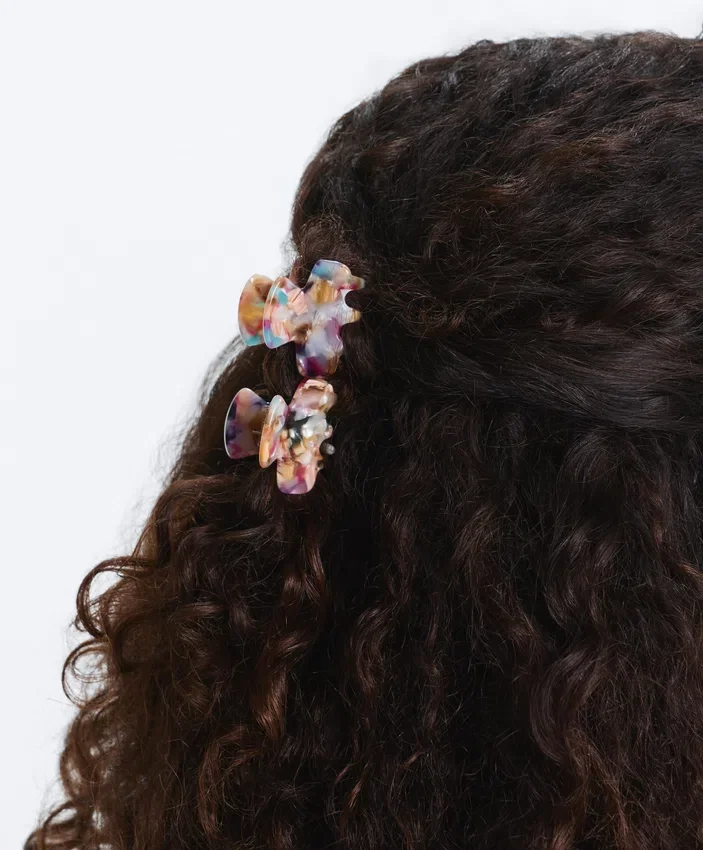 2 mini mollette per capelli 2 mini mollette per capelli