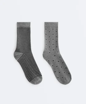 2 paia di calze classiche in 55% modal e 10% cashmere