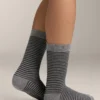 2 paia di calze classiche in 55% modal e 10% cashmere