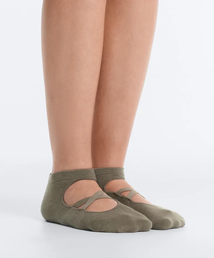 2 paia di calze da sneaker in misto cotone per yoga e pilates con fasce incrociate 2 paia di calze da sneaker in misto cotone per yoga e pilates con fasce incrociate