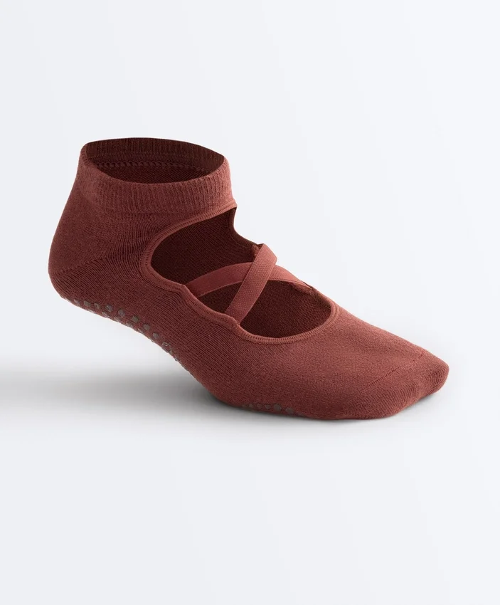 2 paia di calze da sneaker in misto cotone per yoga e pilates con fasce incrociate 2 paia di calze da sneaker in misto cotone per yoga e pilates con fasce incrociate
