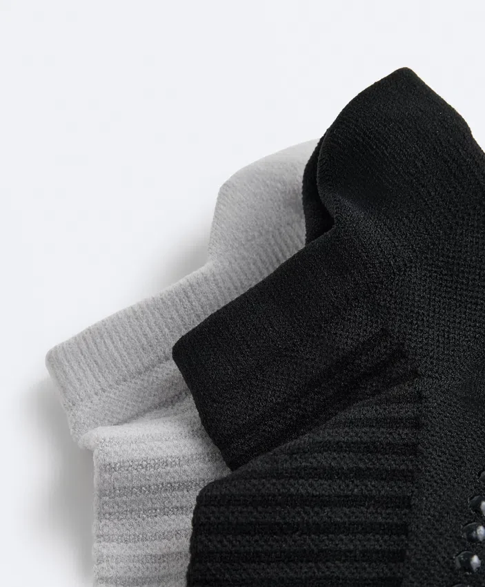 2 paia di calze da sneaker in misto poliammide per yoga e pilates 2 paia di calze da sneaker in misto poliammide per yoga e pilates