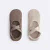 2 paia di calze imbottite in misto cotone per yoga e pilates con fasce incrociate 2 paia di calze imbottite in misto cotone per yoga e pilates con fasce incrociate