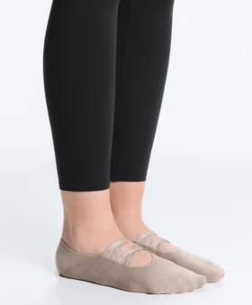 2 paia di calze in misto poliammide per yoga e pilates con doppio elastico