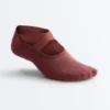 2 paia di calze invisibili imbottite in misto cotone per yoga e pilates con fasce incrociate 2 paia di calze invisibili imbottite in misto cotone per yoga e pilates con fasce incrociate