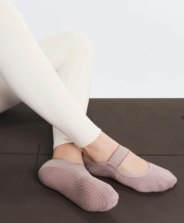 2 paia di calze invisibili imbottite in misto cotone per yoga e pilates con fascia larga 2 paia di calze invisibili imbottite in misto cotone per yoga e pilates con fascia larga