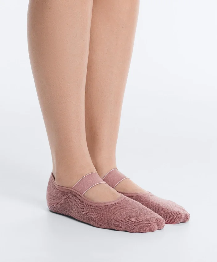 2 paia di calze invisibili imbottite in misto cotone per yoga e pilates con fascia larga 2 paia di calze invisibili imbottite in misto cotone per yoga e pilates con fascia larga