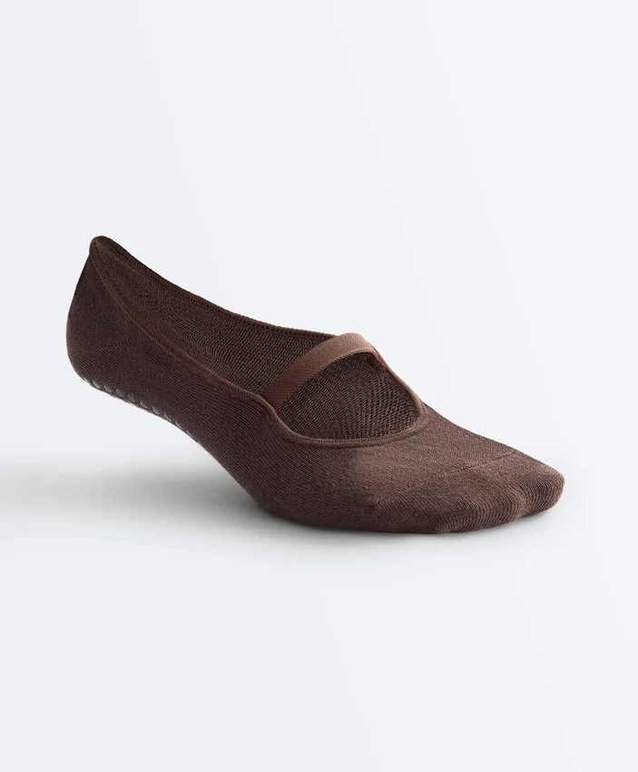 2 paia di calze invisibili in misto cotone per yoga e pilates con fascia incrociata 2 paia di calze invisibili in misto cotone per yoga e pilates con fascia incrociata