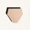 2 slip classici a vita alta con sostegno medio in misto poliammide invisibile 2 slip classici a vita alta con sostegno medio in misto poliammide invisibile