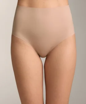 2 slip classici a vita alta con sostegno medio in misto poliammide invisibile