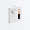 2 slip classici a vita media in misto cotone invisibili