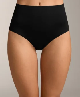 2 slip classici a vita media in misto poliammide invisibile