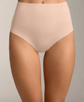 2 slip classici a vita media in misto poliammide invisibile
