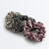 3 grandi Scrunchies per capelli a quadretti