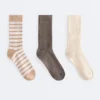 3 paia di calze classiche in misto cotone 3 paia di calze classiche in misto cotone