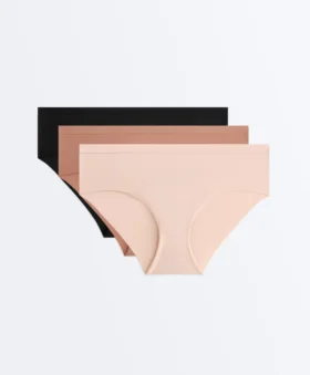 3 slip a vita bassa in misto poliammide con logo