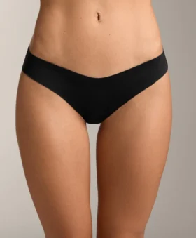 3 slip bikini classici in misto poliammide con taglio a V invisibile