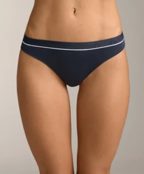 3 slip brasiliani a costine in misto cotone