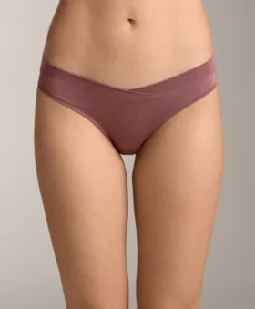 3 slip brasiliani con taglio a V in misto modal