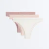 3 slip brasiliani in cotone a costine 3 slip brasiliani in cotone a costine