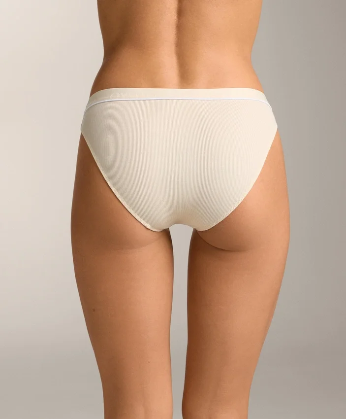 3 slip classici a costine in misto cotone 3 slip classici a costine in misto cotone