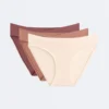 3 slip classici con taglio a V in misto modal 3 slip classici con taglio a V in misto modal