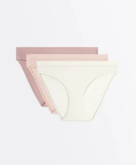 3 slip classici in cotone a costine