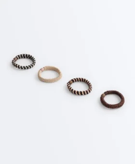 4 elastici per capelli