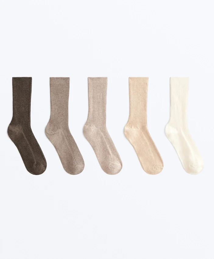 5 paia di calze classiche con cotone 5 paia di calze classiche con cotone