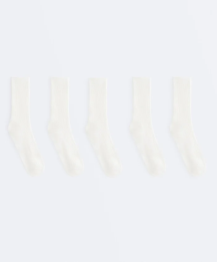 5 paia di calze classiche in misto cotone 5 paia di calze classiche in misto cotone