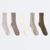 5 paia di calze classiche in misto cotone 5 paia di calze classiche in misto cotone