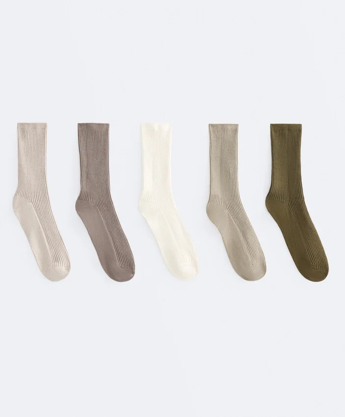 5 paia di calze classiche in misto cotone 5 paia di calze classiche in misto cotone