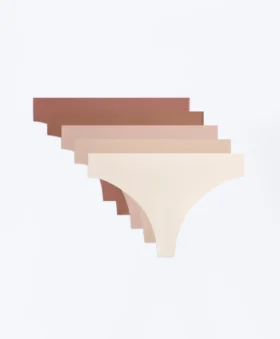 5 perizomi Pantone™ in misto poliammide invisibili
