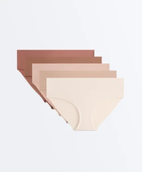 5 slip a vita bassa in misto poliammide Pantone™ invisibili