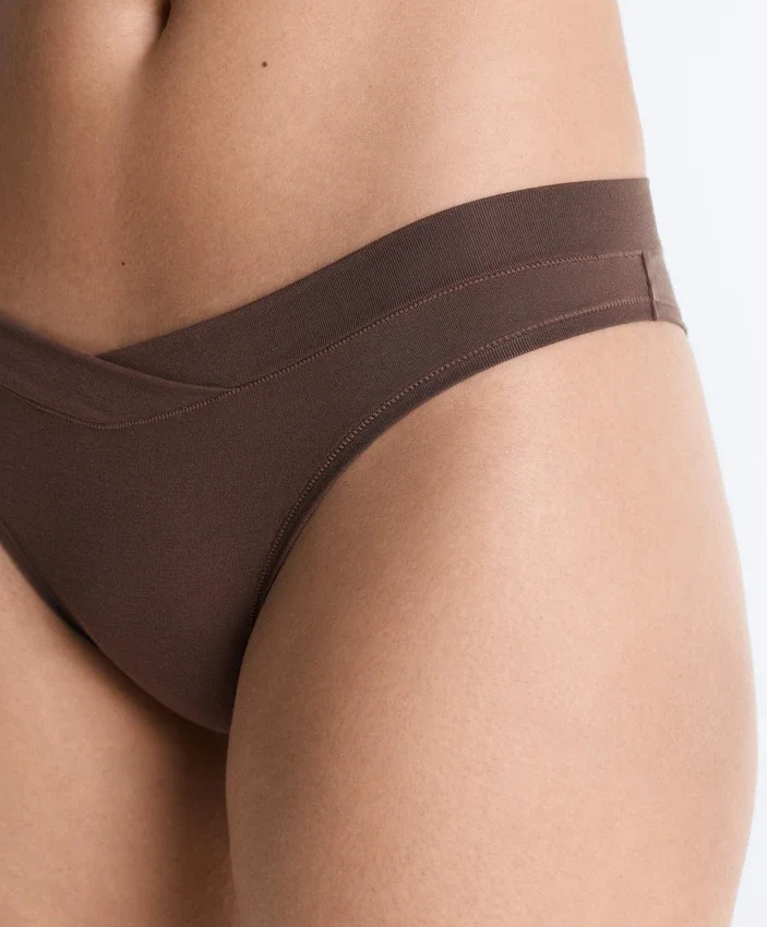 5 slip brasiliani con taglio a V in misto modal 5 slip brasiliani con taglio a V in misto modal