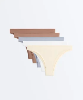 5 slip brasiliani in misto cotone
