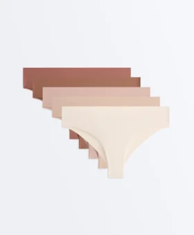 5 slip brasiliani invisibili in misto poliammide Pantone™