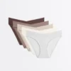 5 slip classici con taglio a V in misto modal 5 slip classici con taglio a V in misto modal