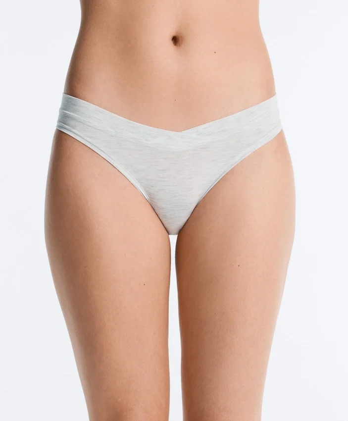 5 slip classici con taglio a V in misto modal 5 slip classici con taglio a V in misto modal