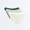 5 slip classici in cotone a costine con taglio a U 5 slip classici in cotone a costine con taglio a U