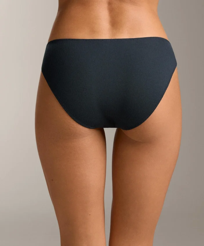 5 slip classici in cotone a costine con taglio a U 5 slip classici in cotone a costine con taglio a U