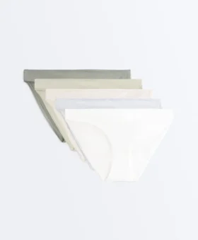 5 slip classici in misto cotone