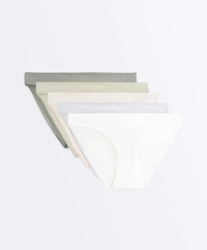 5 slip classici in misto cotone 5 slip classici in misto cotone